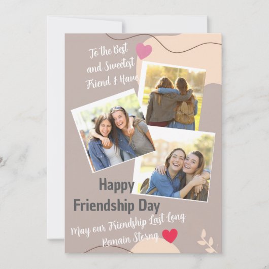 Friendship Day Invitation card Kaart (Voorkant)
