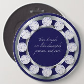 Friendship Diamond Ronde Button 6,0 Cm (Voorkant /achterkant)