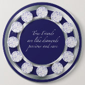 Friendship Diamond Ronde Button 6,0 Cm (Voorkant)