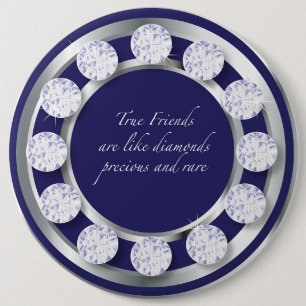 Friendship Diamond Ronde Button 6,0 Cm