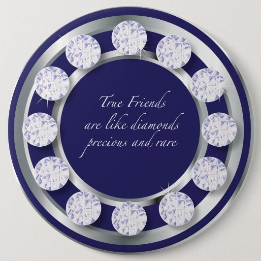 Friendship Diamond Ronde Button 6,0 Cm (Voorkant)