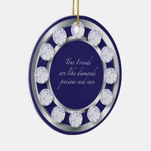 Friendship Diamonds Keramisch Ornament (Rechts)