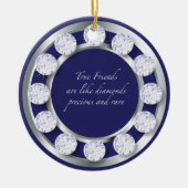 Friendship Diamonds Keramisch Ornament (Voorkant)