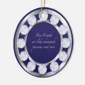 Friendship Diamonds Keramisch Ornament (Links)