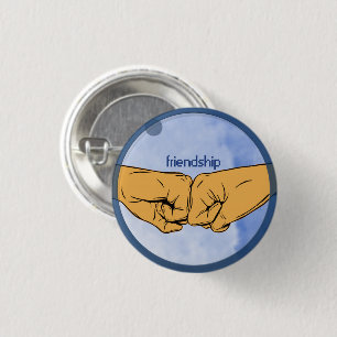 Friendship Fist Bump Ronde Button 3,2 Cm