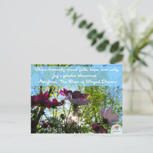 Friendship Force Garden Briefkaart (Staand voorkant)