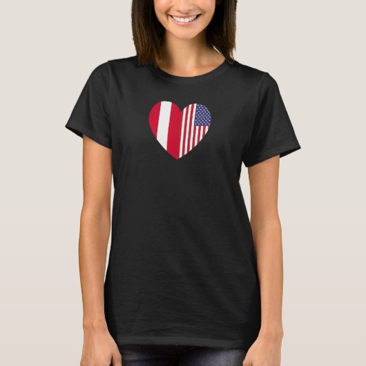 Friendship Forever America and Austria T-shirt (Voorkant)