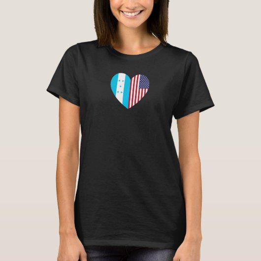 Friendship Forever America en Honduras T-shirt (Voorkant)