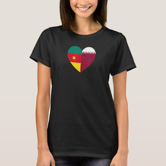 Friendship Forever Qatar and Cameroon T-shirt (Voorkant)