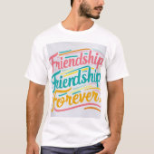 Friendship Forever T-Shirt Design (Zazzle) Rep you (Voorkant)