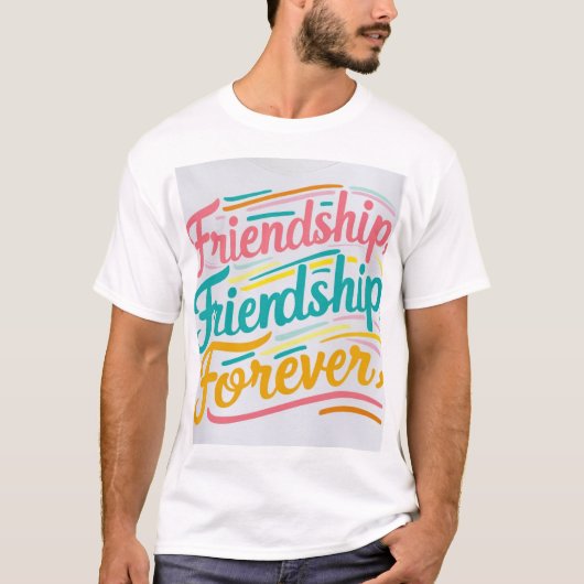 Friendship Forever T-Shirt Design (Zazzle) Rep you (Voorkant)