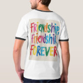 Friendship Forever T-Shirt Design (Zazzle) Rock Yo (Achterkant)