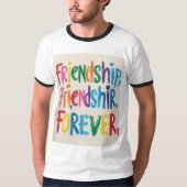 Friendship Forever T-Shirt Design (Zazzle) Rock Yo (Voorkant)