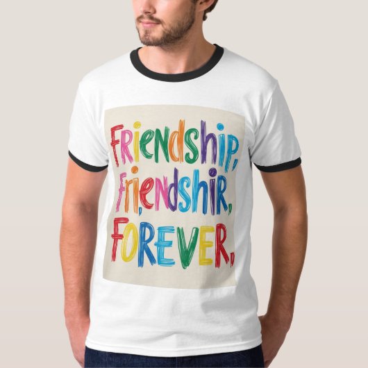 Friendship Forever T-Shirt Design (Zazzle) Rock Yo (Voorkant)