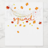 Friendship Friendship Friendsgiving Squad Thanksgi Wijn Etiket (Enkel label)