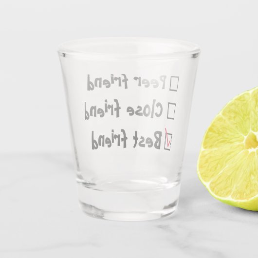 Friendship Game Shot Glas (Achterkant)