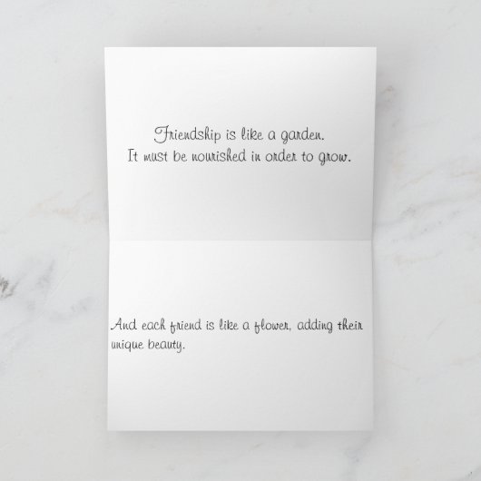 Friendship Garden Kaart (Binnen)