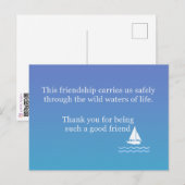 Friendship Greeting Card To Say "Thank you" Briefkaart (Voorkant / Achterkant)