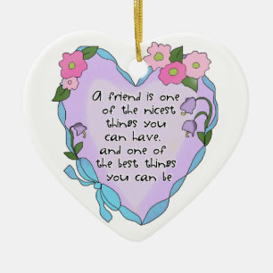 Friendship Heart One Keepomwille Ornament