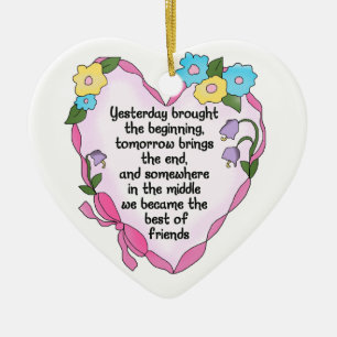 Friendship Heart Three Keepomwille Ornament
