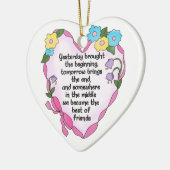 Friendship Heart Three Keepomwille Ornament (Links)