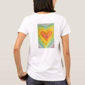 Friendship Hearts Rainbow Gepersonaliseerd Love Sh T-shirt (Achterkant)