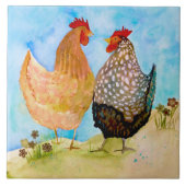 Friendship Hens Ceramic Kitchen Tile Tegeltje (Voorkant)