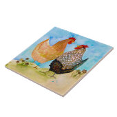 Friendship Hens Ceramic Kitchen Tile Tegeltje (Zijkant)