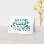 **FRIENDSHIP HUMOR** OP UW "40e MAAND" Kaart (Gele Bloem)