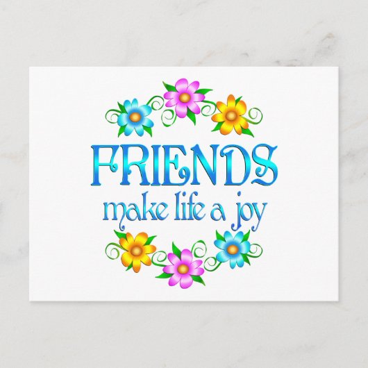 Friendship Joy Briefkaart (Voorkant)