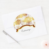 Friendship & Joy Yellow Roses Stickers (Envelop)