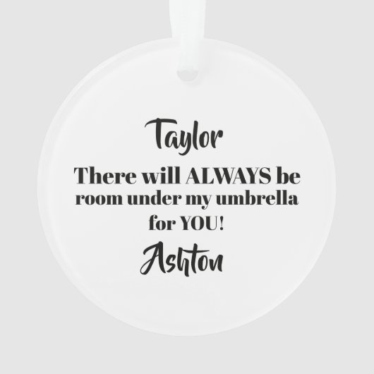 Friendship Keepomwille Year Round Ornament (achterkant)