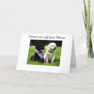 Friendship Labrador Retriever Puppy Card Kaart