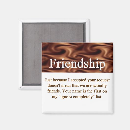 Friendship Magnet (Voorkant / Achterkant)