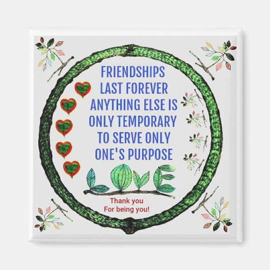 Friendship Magnet to keep friends pulled together! (Voorkant)