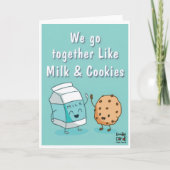 Friendship - Milk & Cookies Funny Kaart (Voorkant)