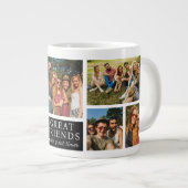 Friendship Modern Photo Collage Keepsake Grote Koffiekop (Voorkant rechts)