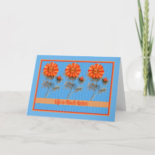 Friendship Note Kaart Oranje en blauw