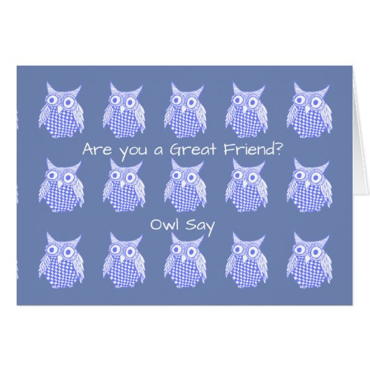 Friendship Owl (Voorkant Horizontaal)