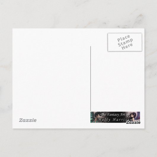 Friendship Owl en Fairy Briefkaart (Achterkant)