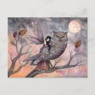 Friendship Owl en Fairy Briefkaart