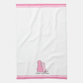 Friendship Pink Dogs Valentijnse Kitchen Towel Theedoek (Verticaal)