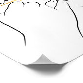 Friendship Pinky Promise Minimale Line Art Cute Poster (Hoek)