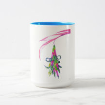 Friendship Plant Blue 15 oz Two-Tone Mok (1 van 4)