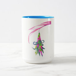 Friendship Plant Blue 15 oz Two-Tone Mok (1 van 4)