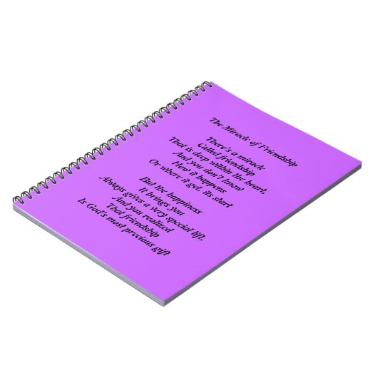 Friendship Poem Note Book Journal Notitieboek (Linkerzijde)