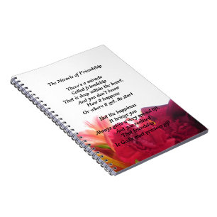 Friendship Poem Note Book Journal Notitieboek