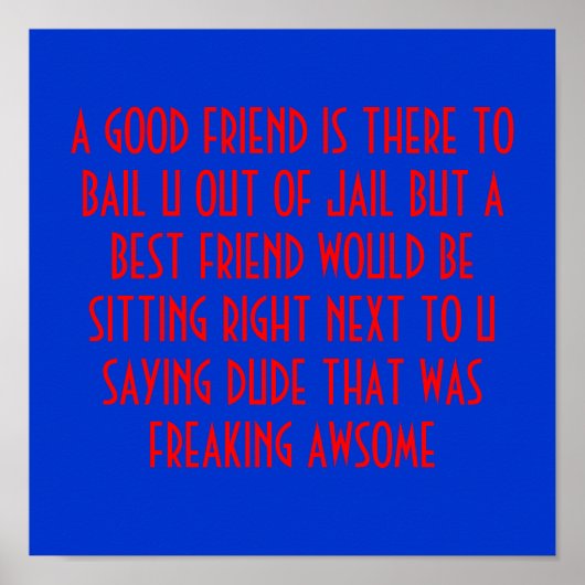 FRIENDSHIP POSTER (Voorkant)