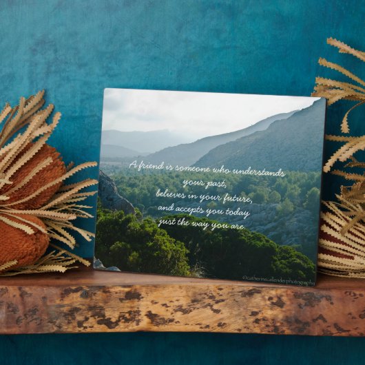 Friendship Proverb Plaque Fotoplaat (Zijkant)
