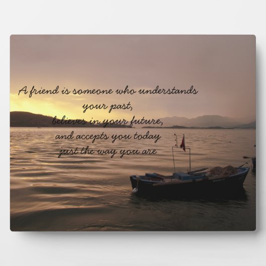 Friendship Proverb Plaque Fotoplaat (Voorkant)